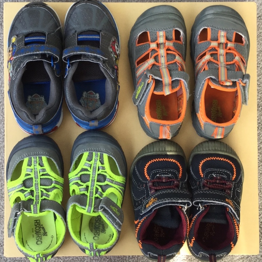 Toddler boy sandals shoes snickers Sz 6,7,7,8
